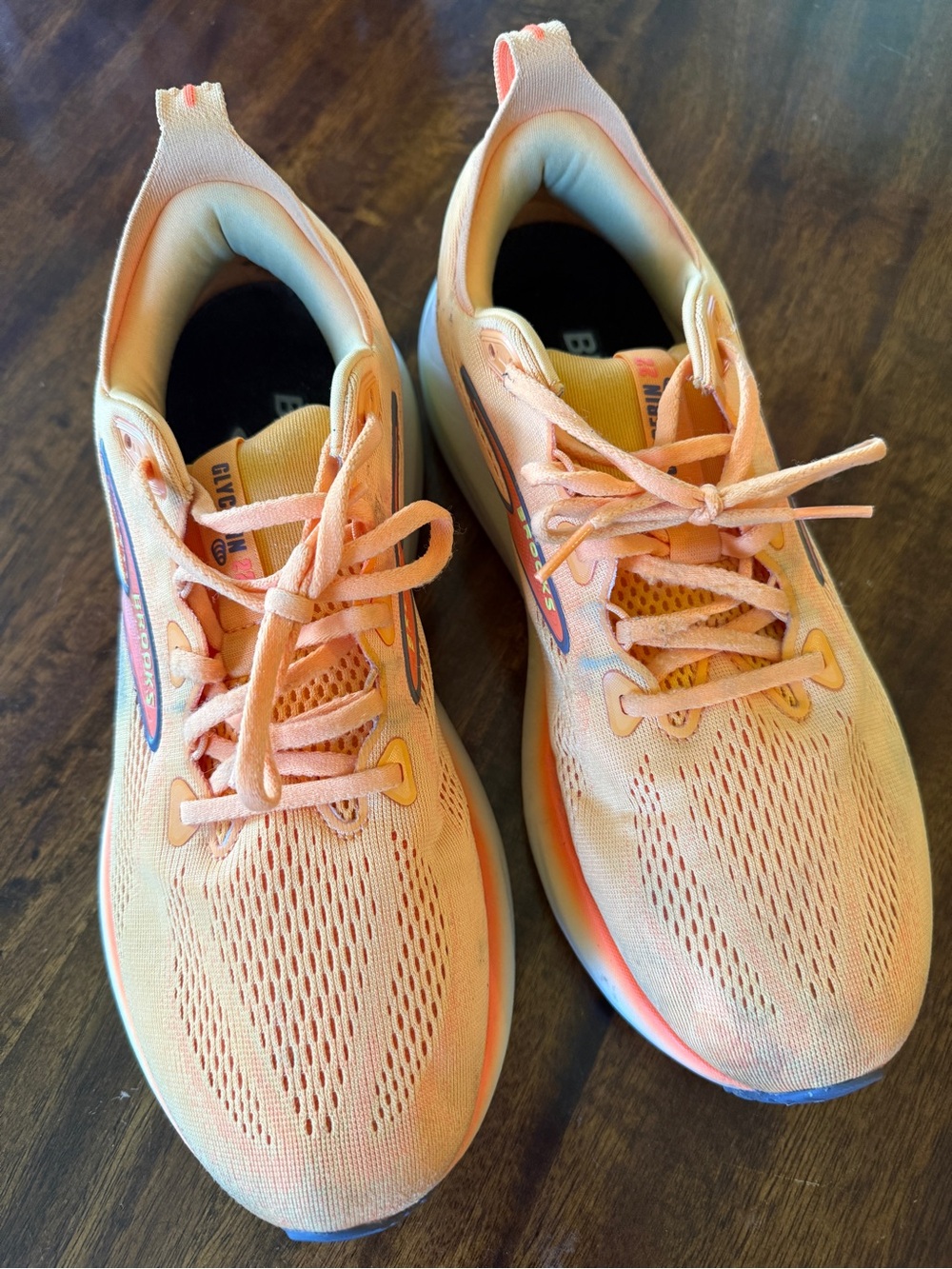 Brooks Orange Men’s Athletic Running Shoes